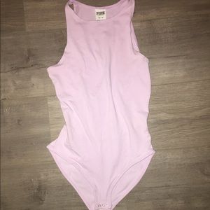 Pink body suit